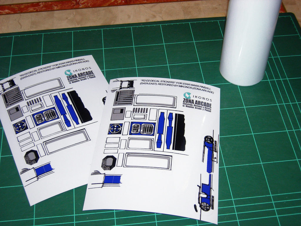 R2D2 Decal for Star Wars Data East Pinball print1