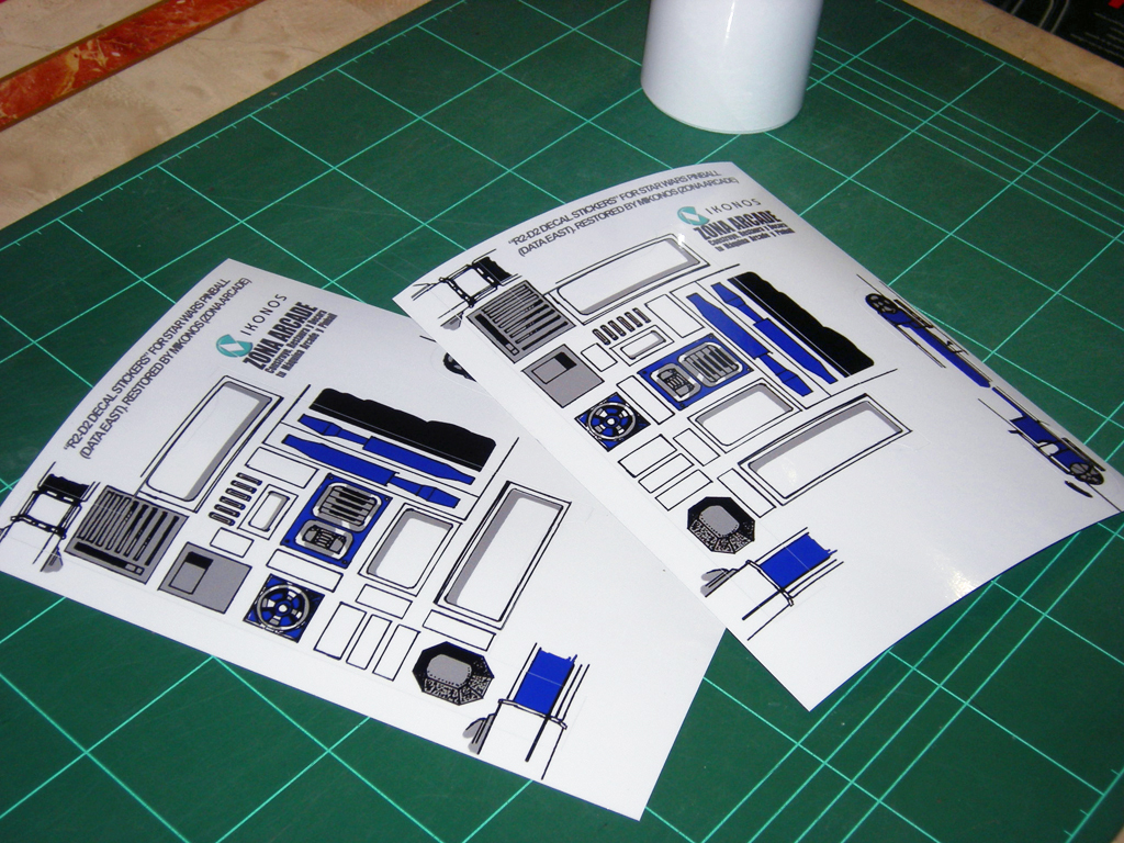 R2D2 Decal for Star Wars Data East Pinball print2