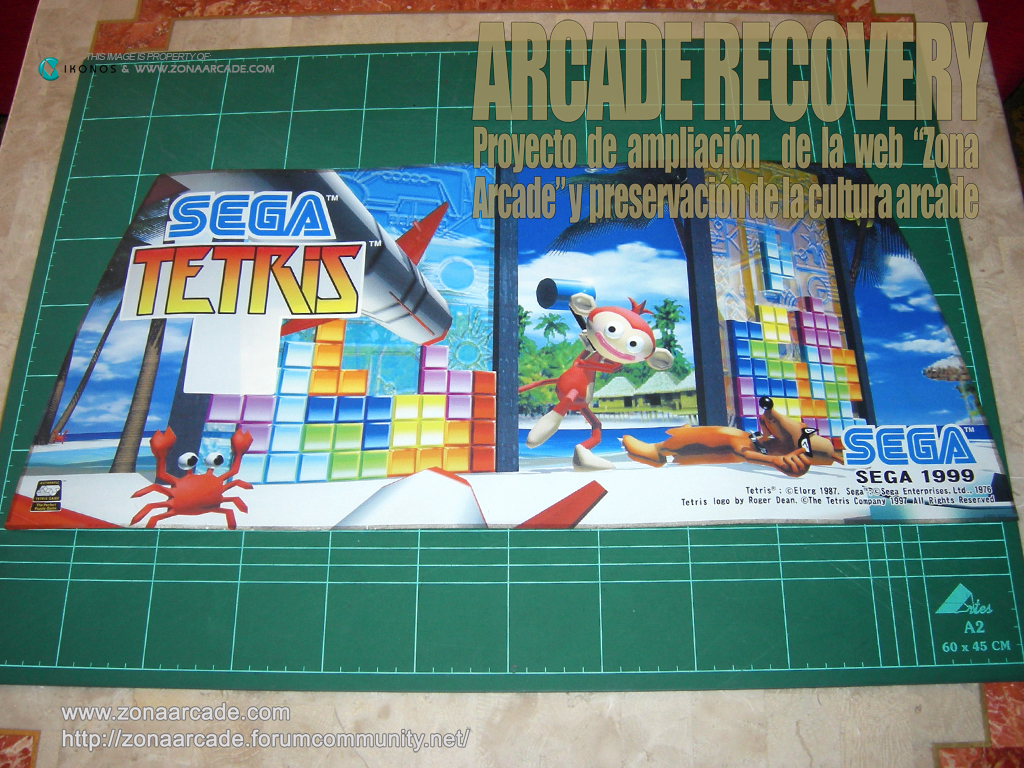 Tetris Sega Naomi Marquee printA