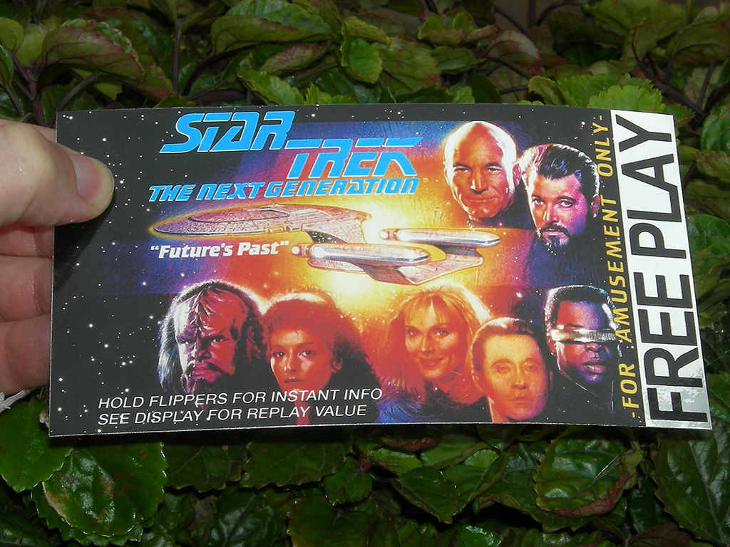 Star Trek the Next Generation Custom Pinball Card Free Play print1