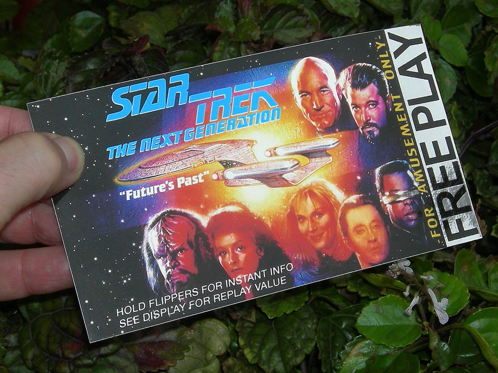 Star Trek the Next Generation Custom Pinball Card Free Play print1