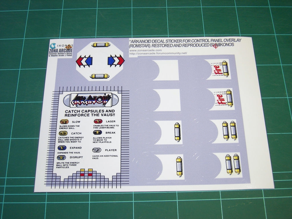 Arkanoid Decals for CPO print 1