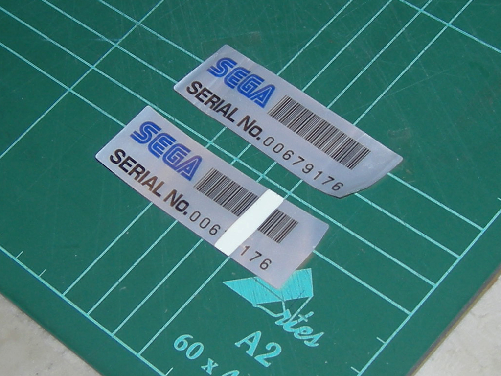 Astro City Serial Number Sticker Original print2