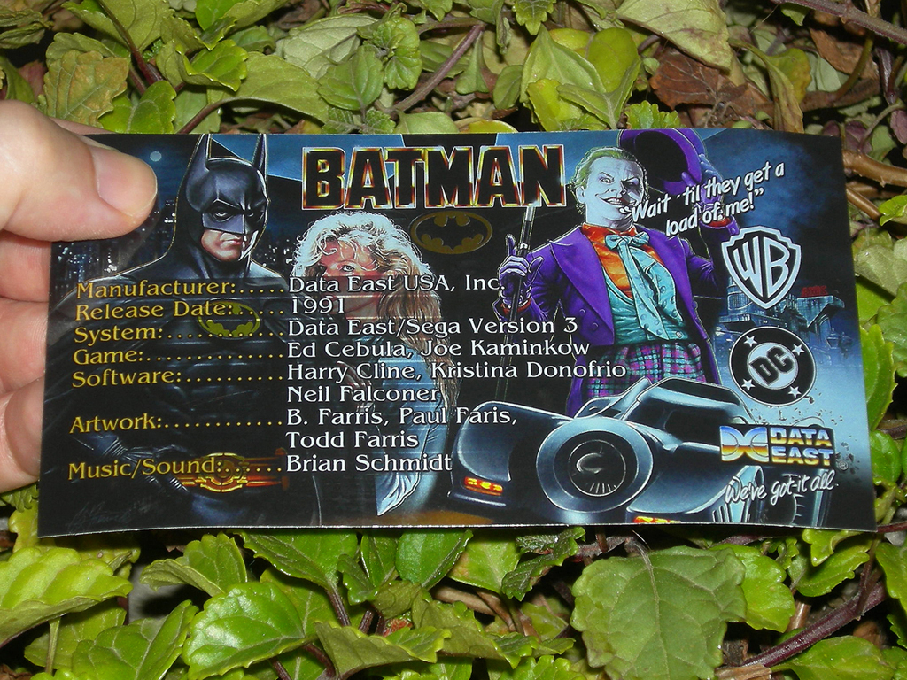 Batman Custom Pinball Card Crew print1c