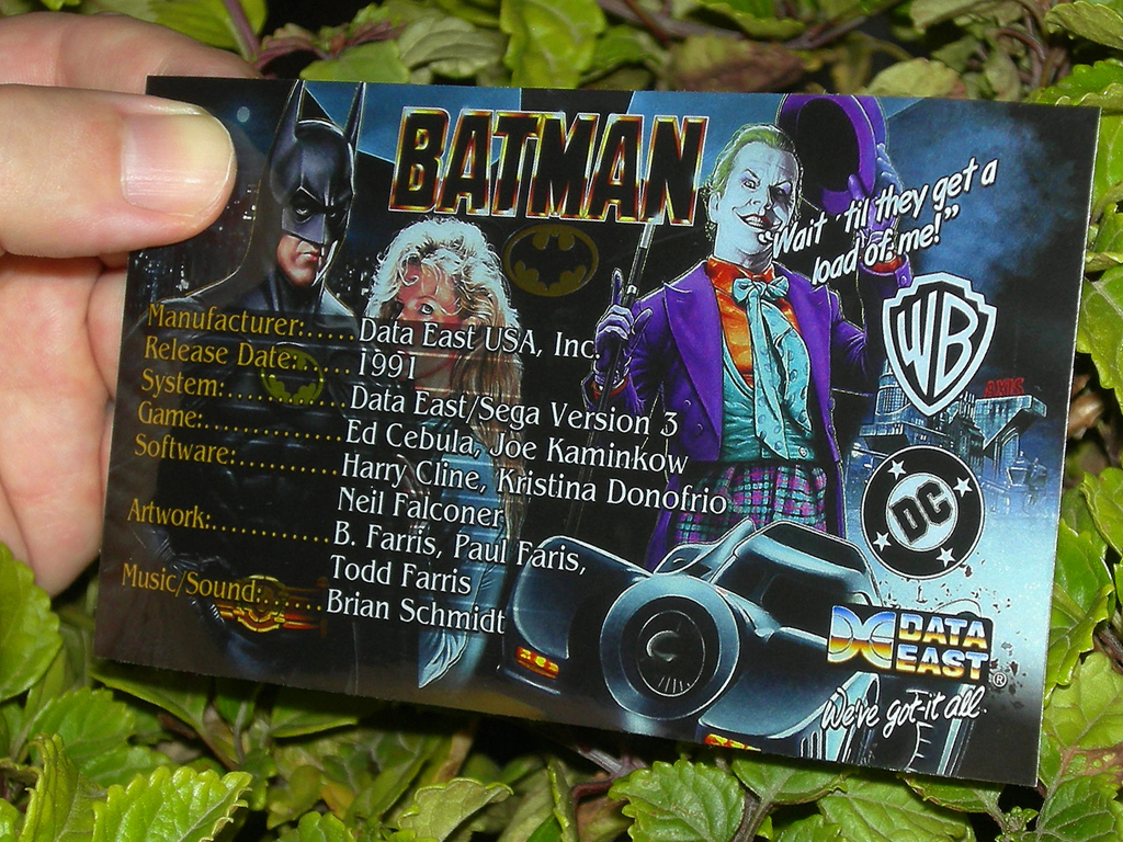 Batman Custom Pinball Card Crew print2c