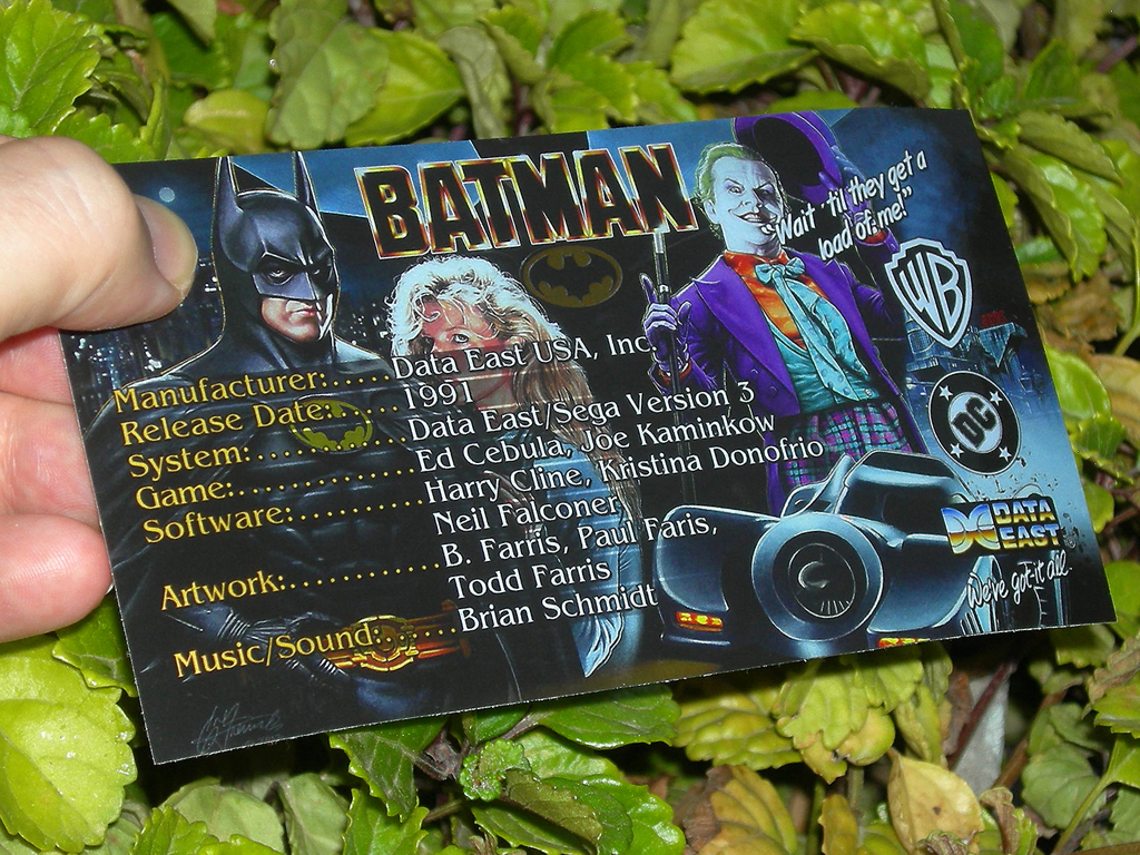 Batman Custom Pinball Card Crew print3c