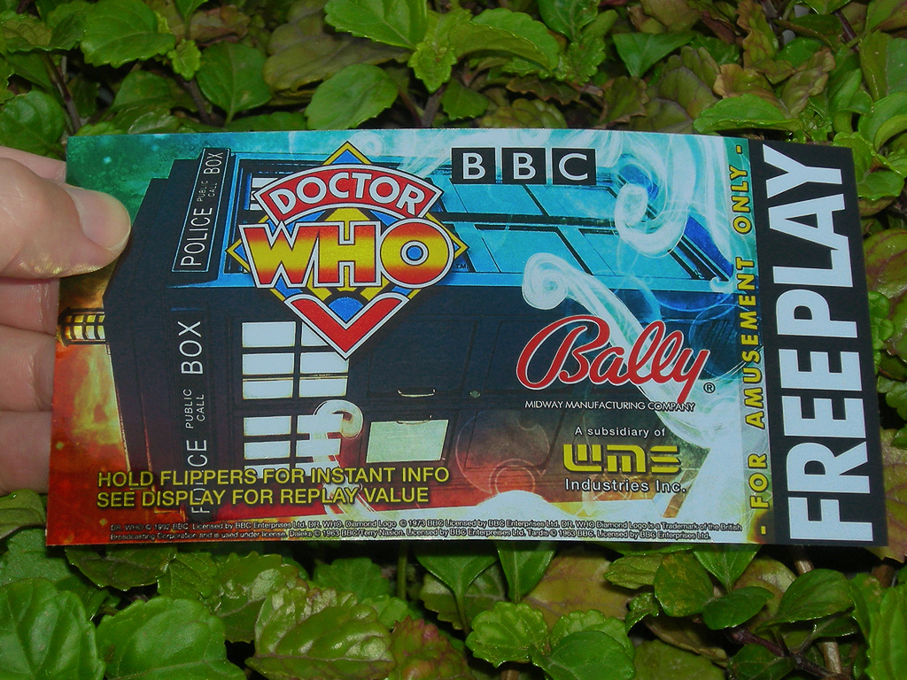 Doctor Who Pinball Custom Cards Free Play print1