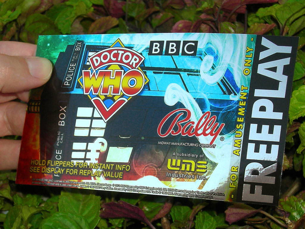 Doctor Who Pinball Custom Cards Free Play print2