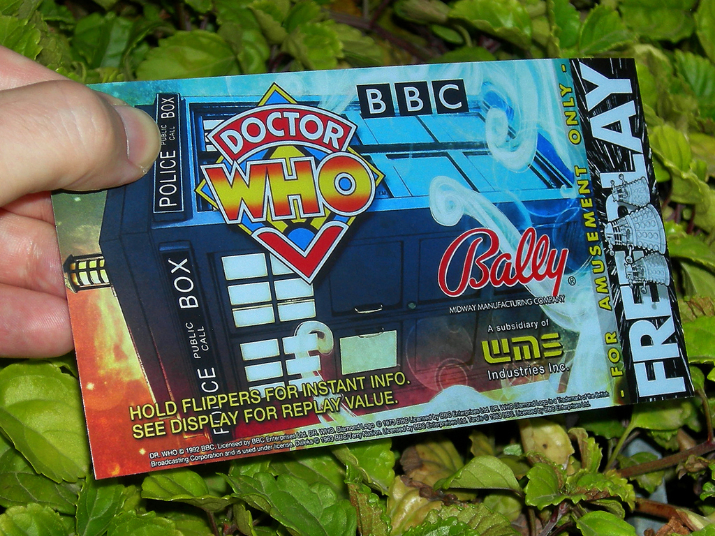 Doctor Who Pinball Custom Cards Free Play2 print3c