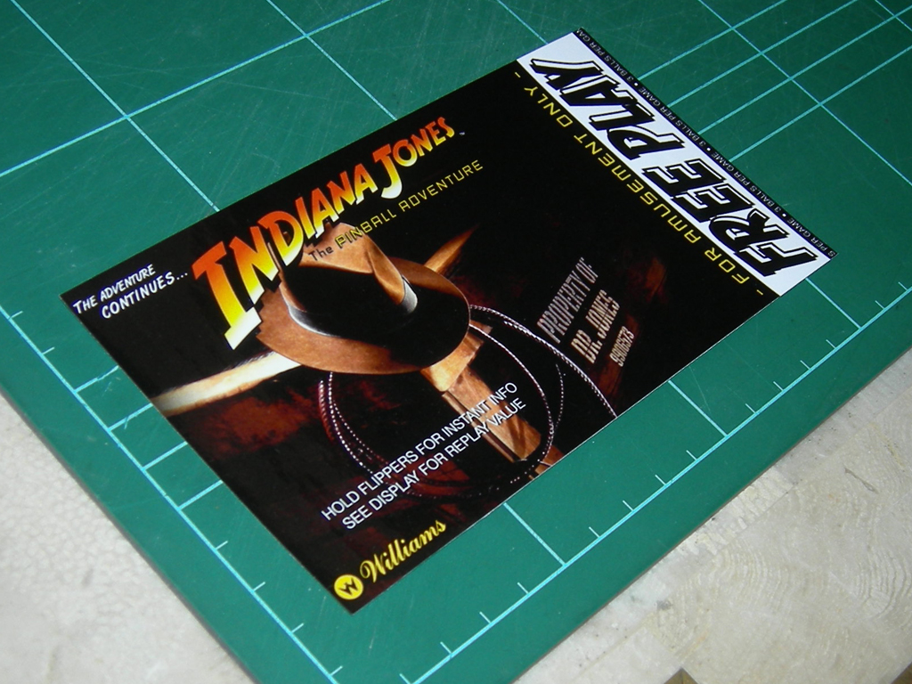 Indiana Jones Pinball Card 4 print2