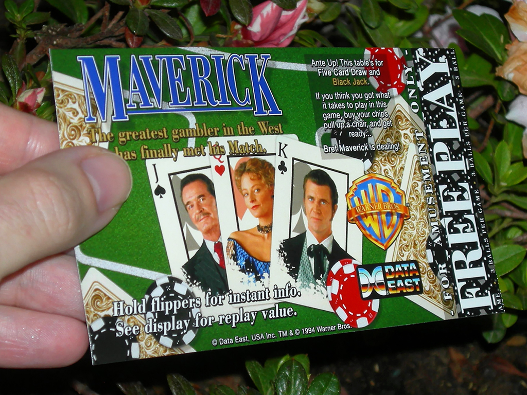 Maverick Custom Pinball Card Rules print3a