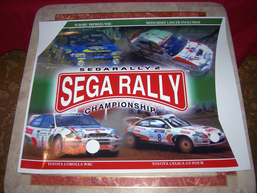 Sega Rally 2 Left Side Art print1