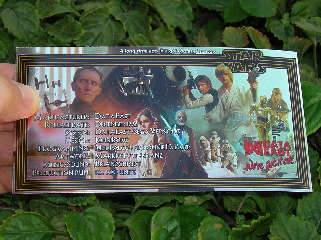 Star Wars Custom Pinball Card - Crew print1