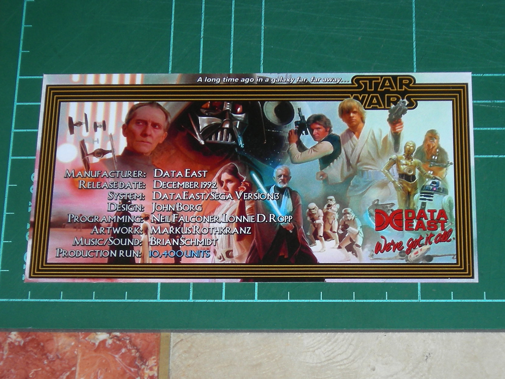 Star Wars Custom Pinball Card - Crew print1b