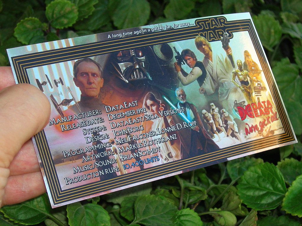 Star Wars Custom Pinball Card - Crew print3