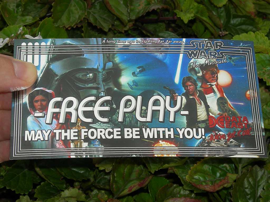 Star Wars Custom Pinball Card - Free Price print1