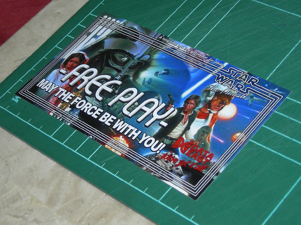 Star Wars Custom Pinball Card - Free Price print2c