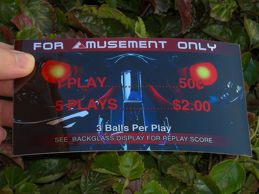 Terminator 2 Custom Pinball Card Price print1