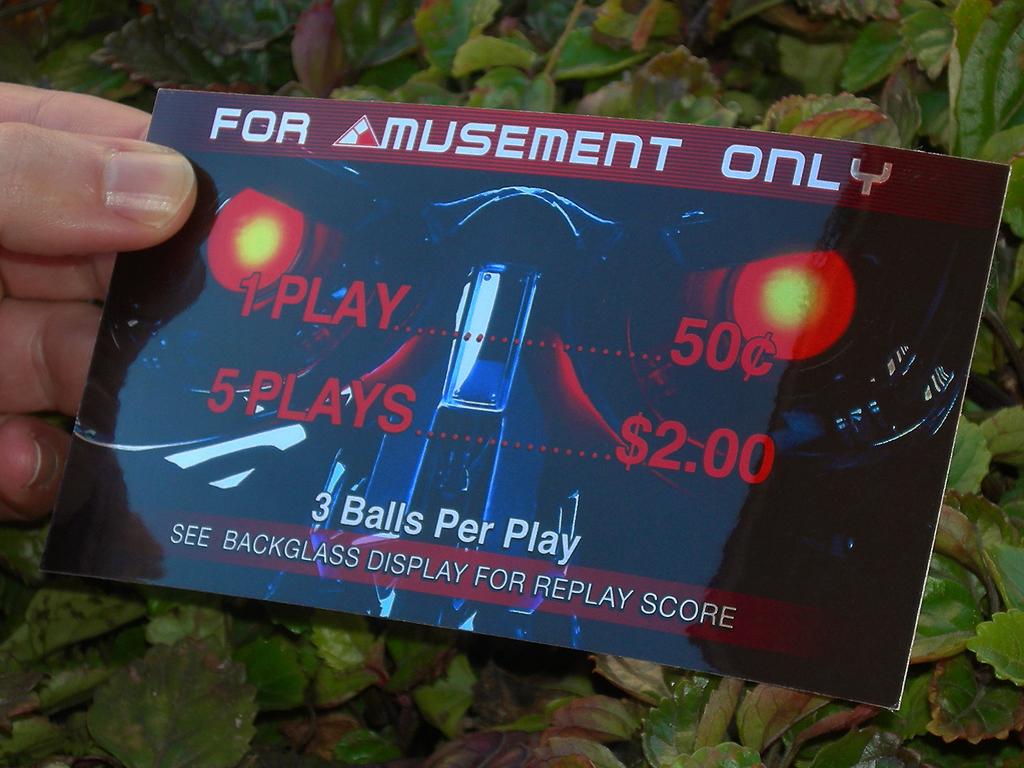 Terminator 2 Custom Pinball Card Price print2
