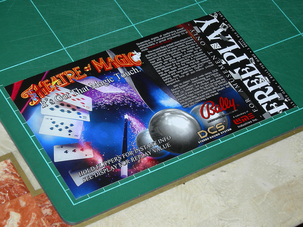 Theatre Of Magic Pinball Custom Card Free Play print2a