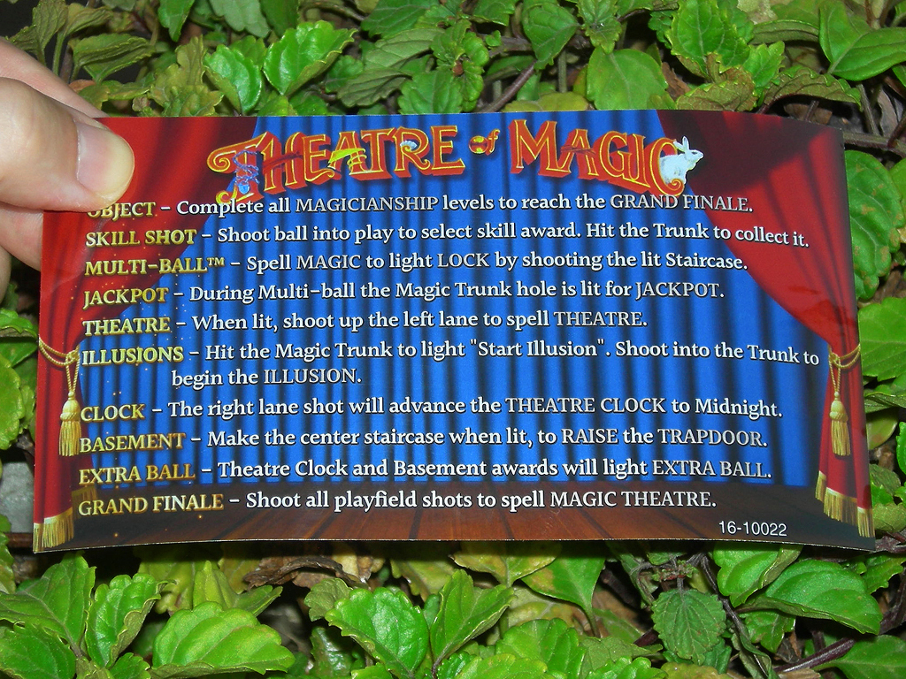 Theatre Of Magic Pinball Custom Card Rules print1c