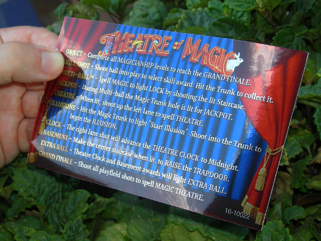 Theatre Of Magic Pinball Custom Cards Rules print4