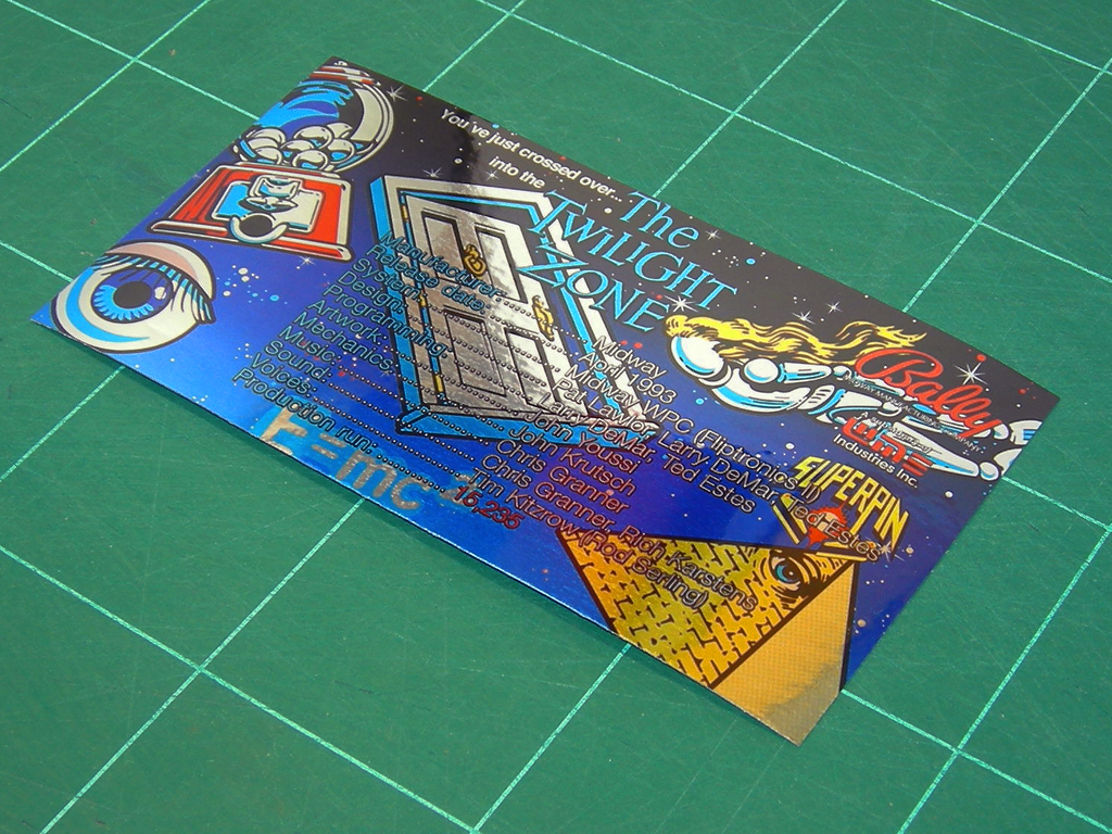 Twilight Zone Pinball Custom Cards - Crew print2