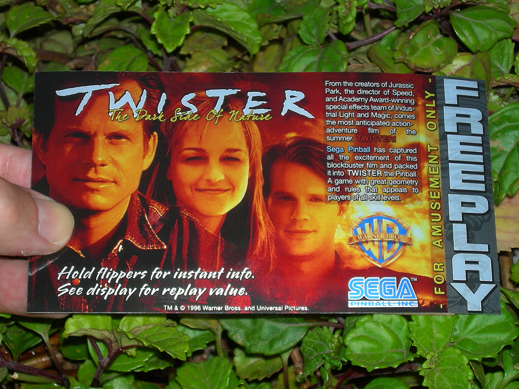 Twister Custom Pinball Card Free Play print1c