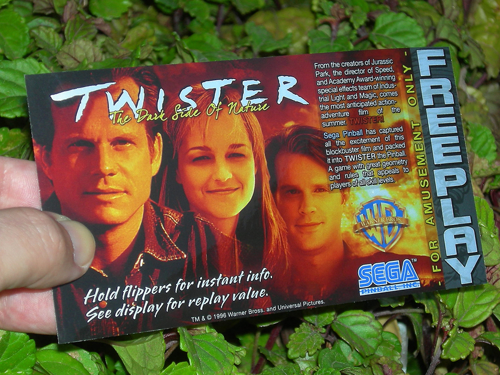 Twister Custom Pinball Card Free Play print3c