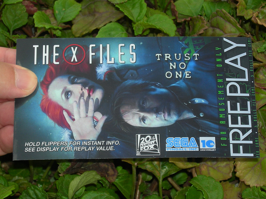 X-Files Pinball Custom Cards Free Play print1