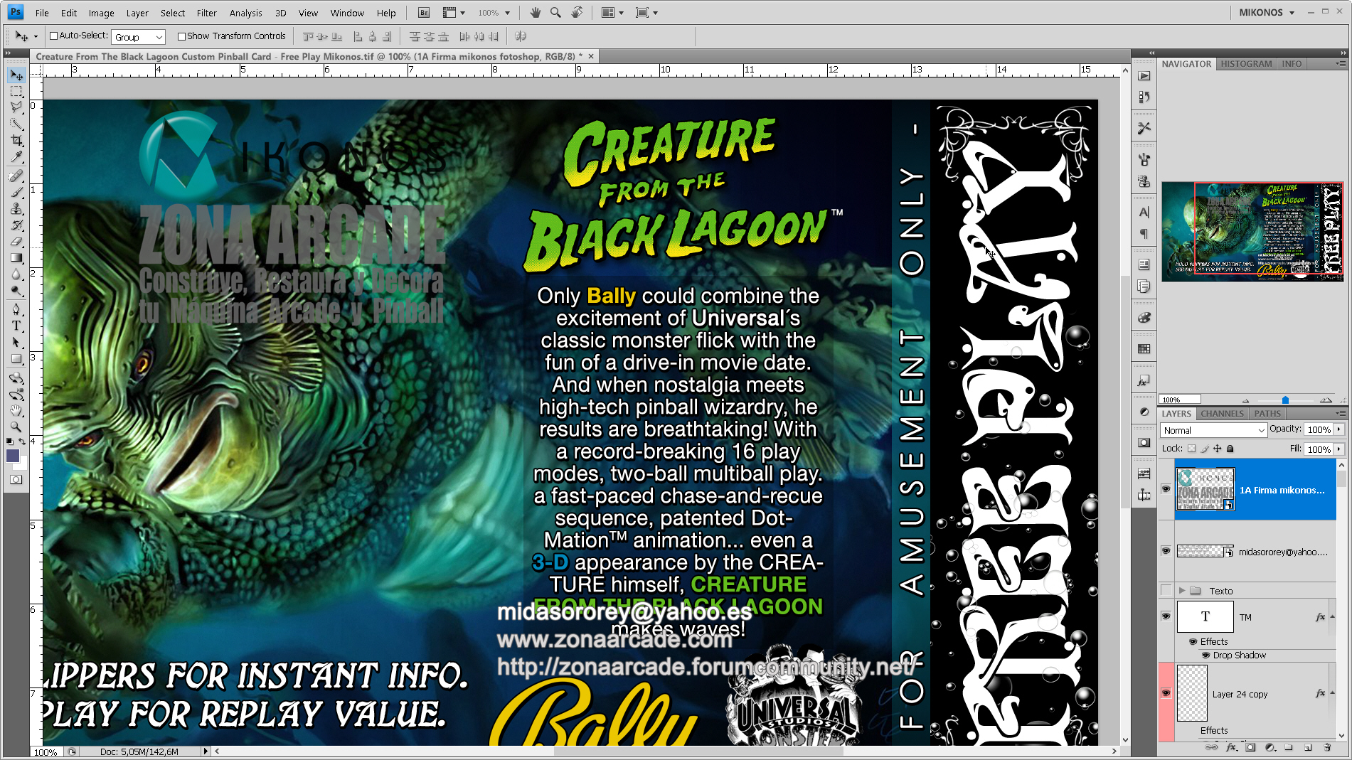Creature From The Black Lagoon%20Custom%20Pinball%20Card%20-%20Free Play.%20Mikonos2