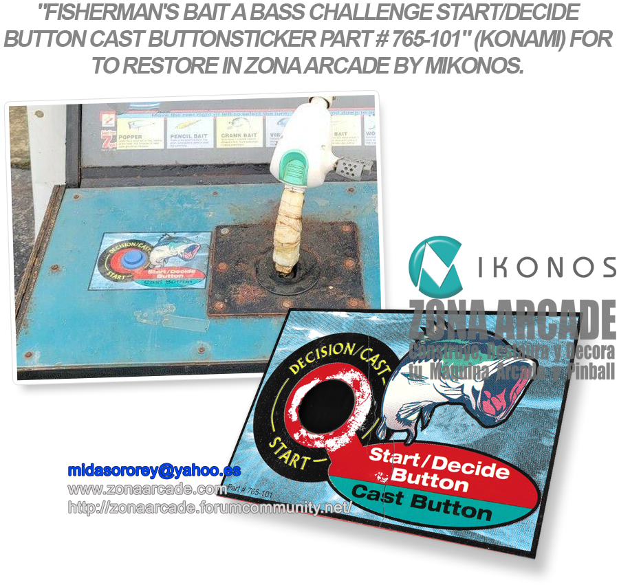 Fishermans-Bait-A-Bass-Challenge-Start-Decide-Button-Cast-Button-Sticker-765-101-In-Restoration-Mikonos1