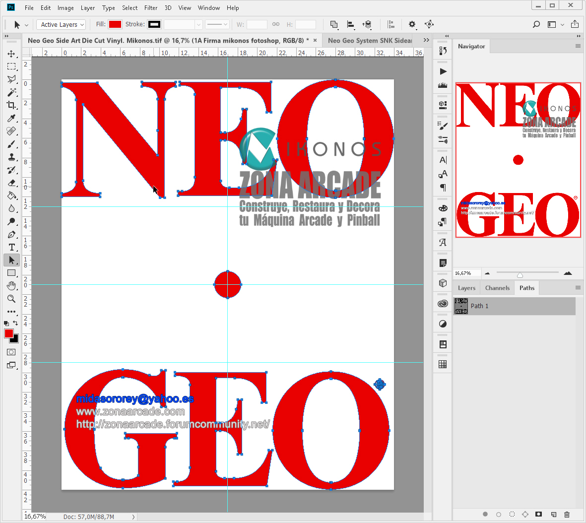 Neo-Geo-Custom-Side-Arts-in-Red-Die-Cut-Vinyl-Mikonos1