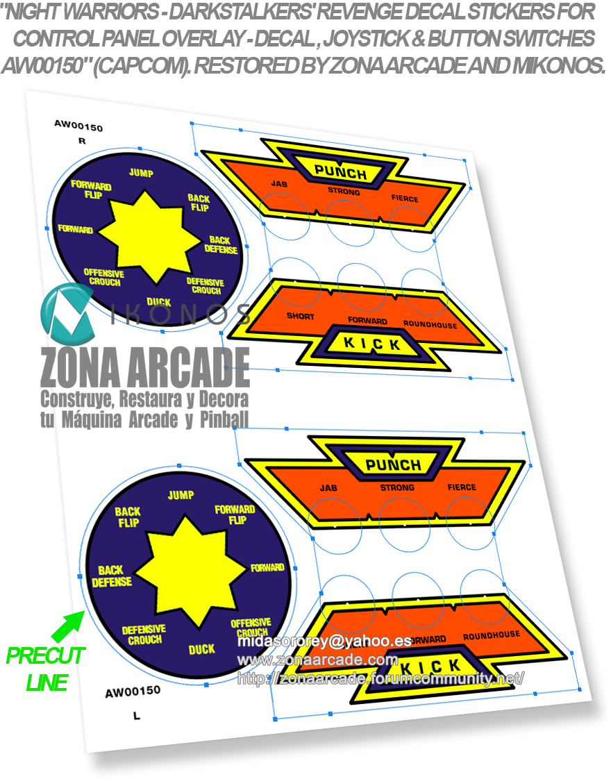 Night-Warriors-Darkstalkers-Revenge-Joystick-Button-Decal-stickers-1AW00150-Restored-Mikonos2