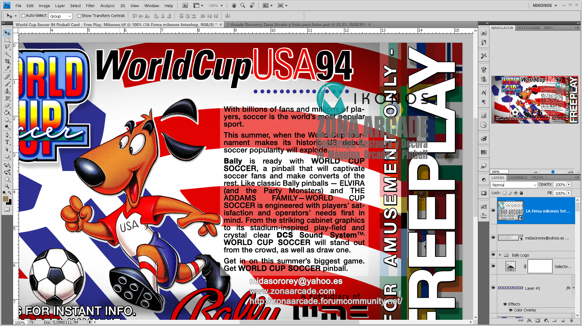 World Cup Soccer Pinball Card Customized - Free Play. Mikonos1