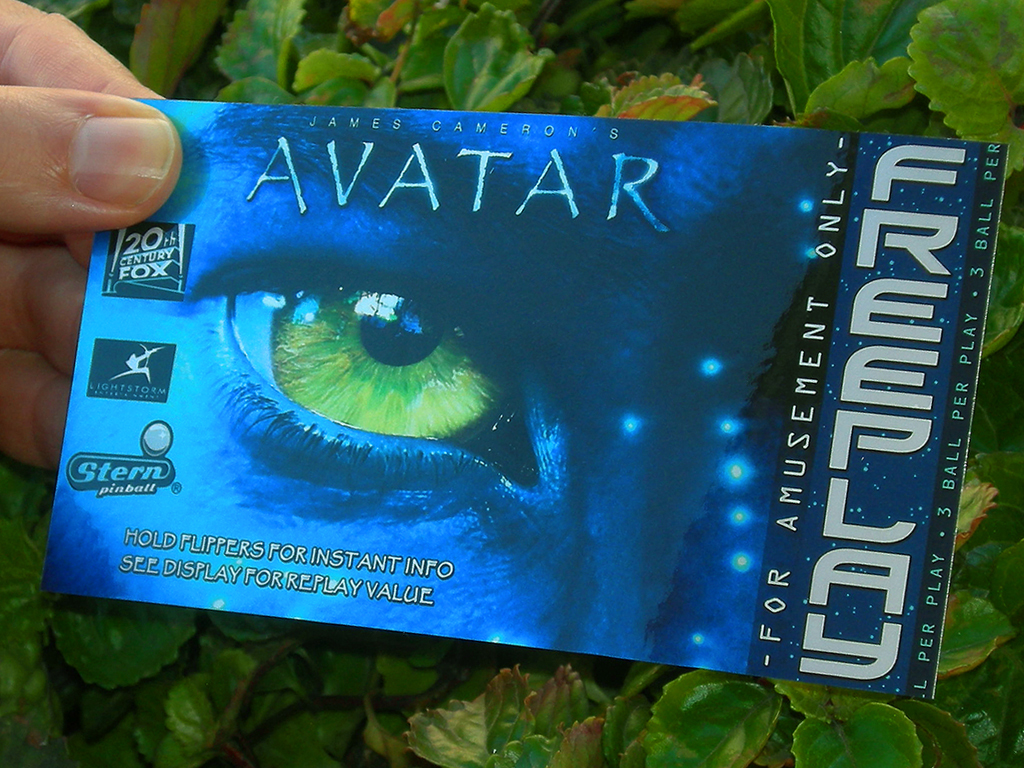 Avatar Custom Pinball Card Free Play print2c