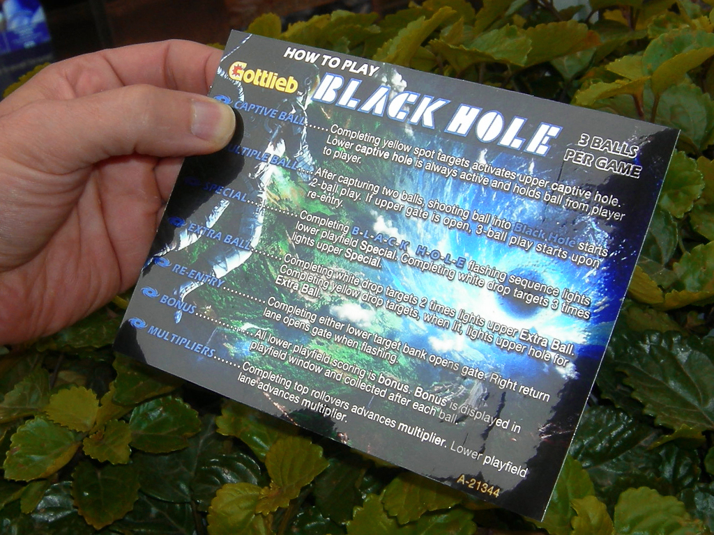 Black Hole Custom Pinball Card - Rules. Mikonos2