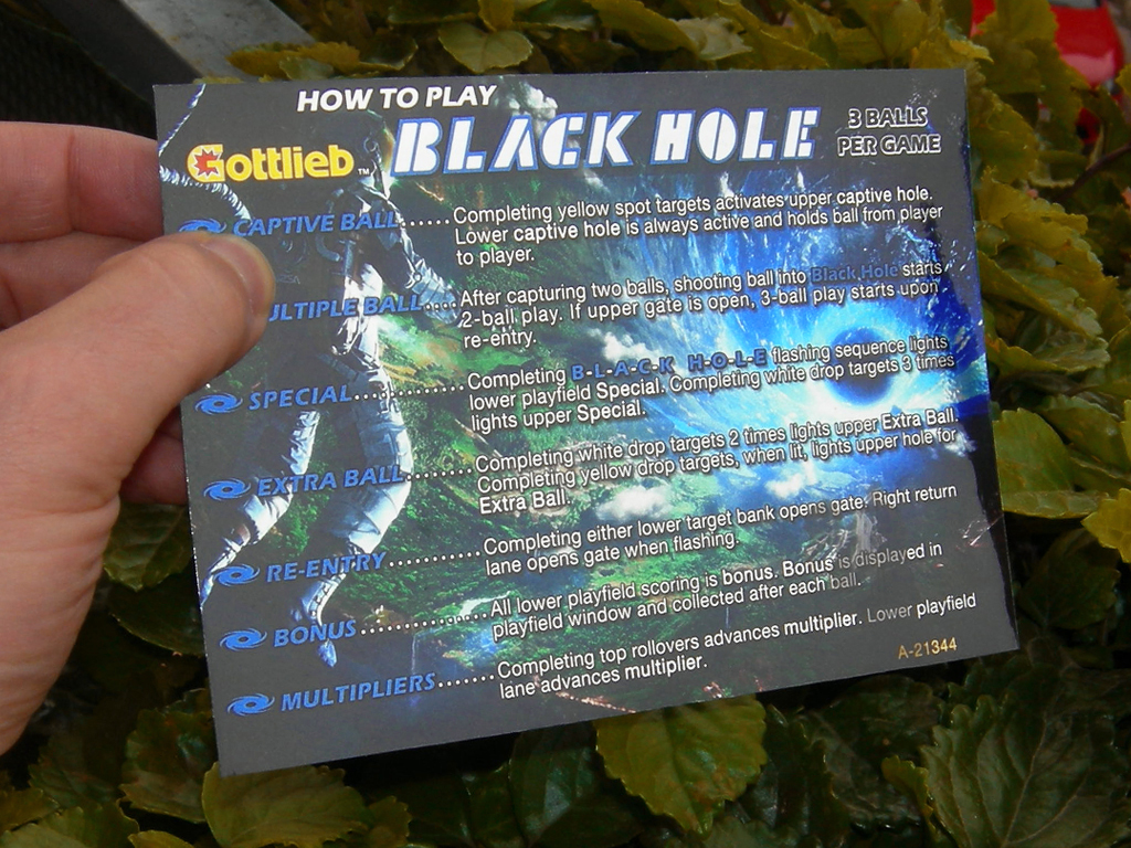 Black Hole Custom Pinball Card - Rules. Mikonos3