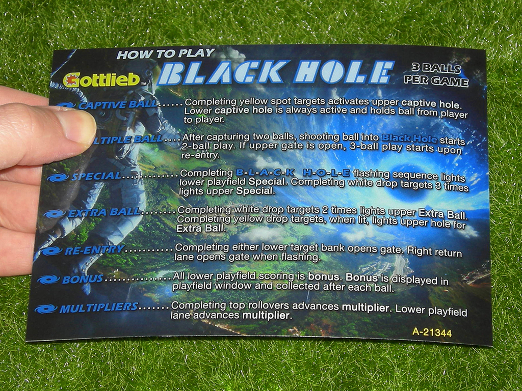 Black Hole Custom Pinball Card - Rules. Mikonos1c