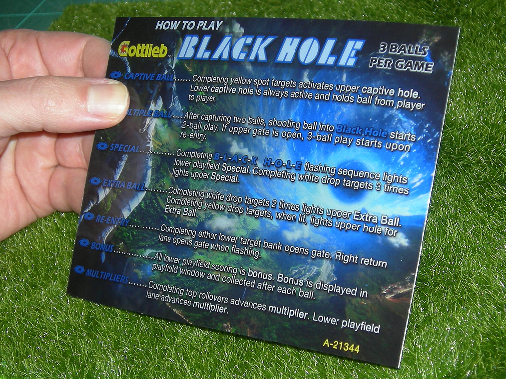 Black Hole Custom Pinball Card - Rules. Mikonos2c