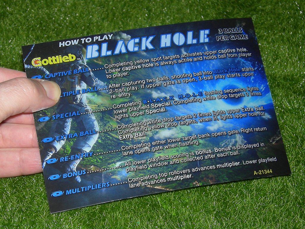Black Hole Custom Pinball Card - Rules. Mikonos3c