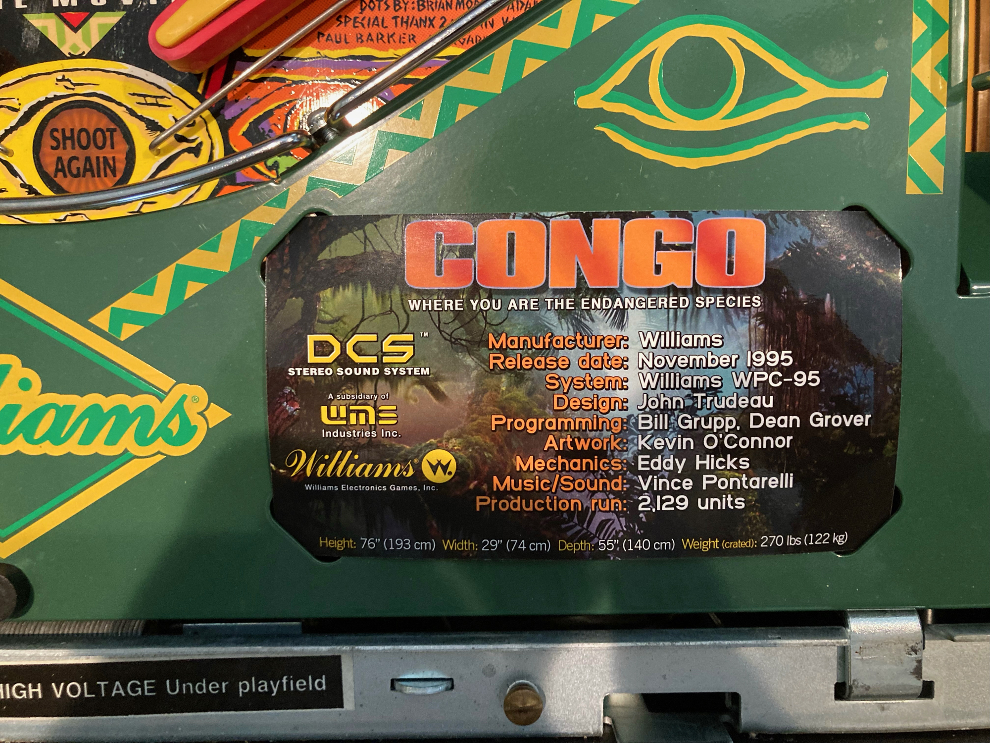 Congo Pinball Cards Mikonos Robert Machen photo4