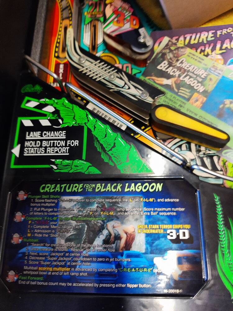 Creature From The Black Lagoon Pinball Cards Mikonos bartron photo1