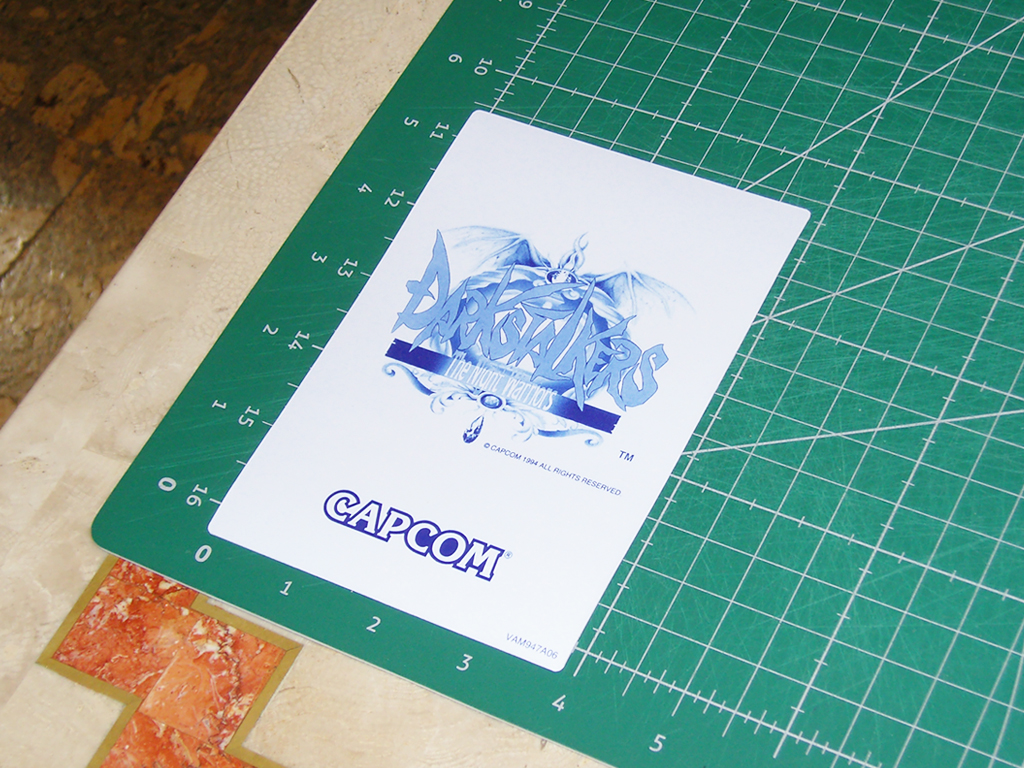 Darkstalkers-The-Night-Warriors-CPS2-Game-Board-Label-Sticker-VAM947A06-print-Restored-print2