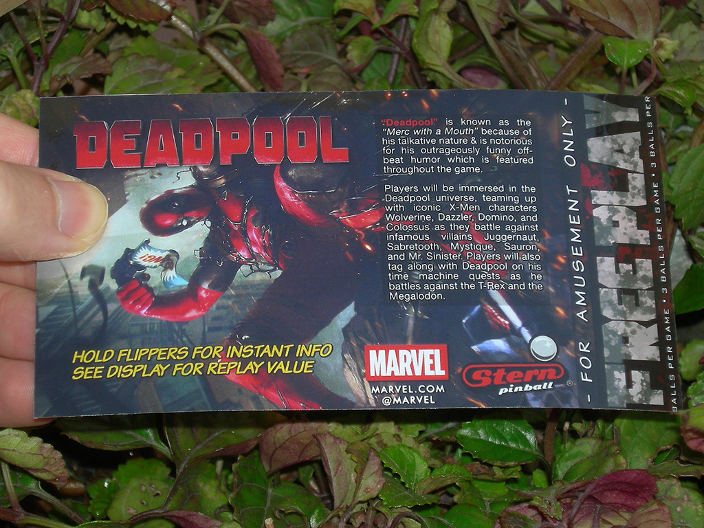 Deadpool Custom Pinball Free Play print1c
