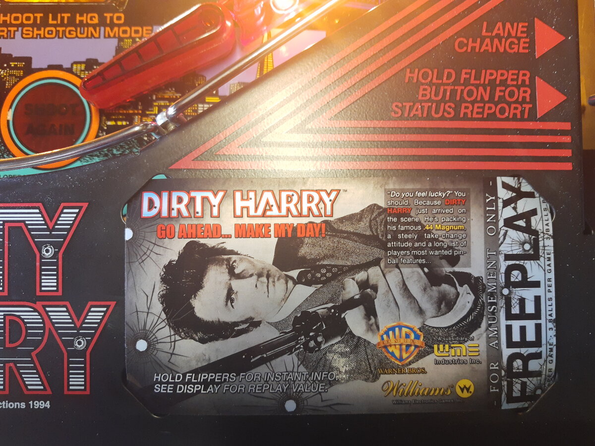 Dirty Harry Pinball Cards Mikonos bartron photo2