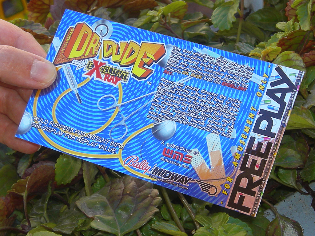 Dr. Dude Pinball Card Customized Free Play print2