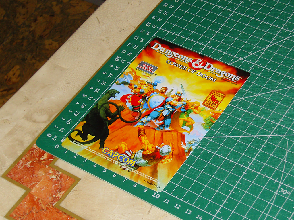 Dungeons-Dragons-Tower-of-Doom-CPS2-Game-Board-Label-Sticker-D&D941A06-print2