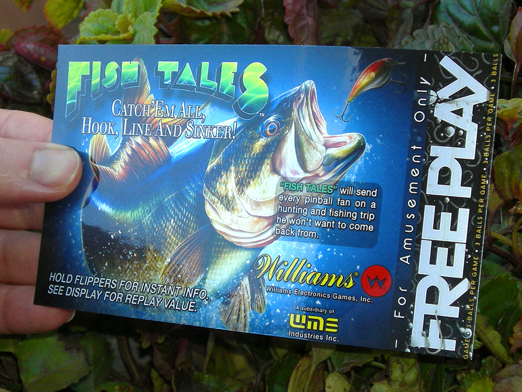 Fish Tales Custom Pinball Card - Free Play print2c