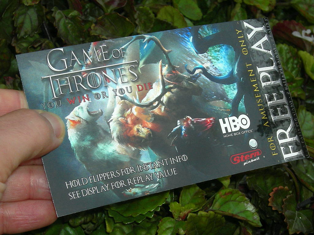 Game Of Thrones Custom Pinball Card Free Play2 print3